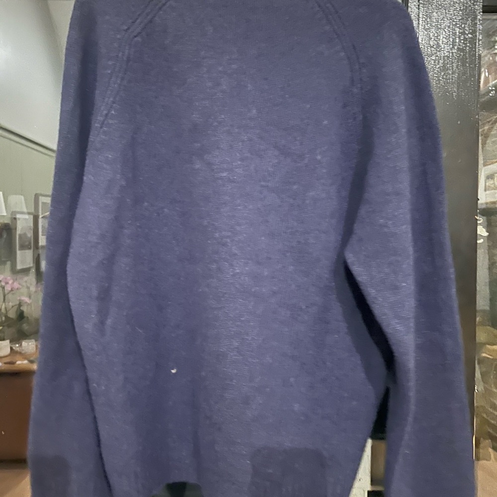 J. Crew Men's Deep Blue Crewneck Sweater